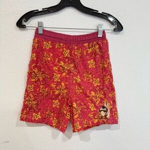 Vintage 2000s Boy’s Looney Tunes Taz Swim Trunks Size 7